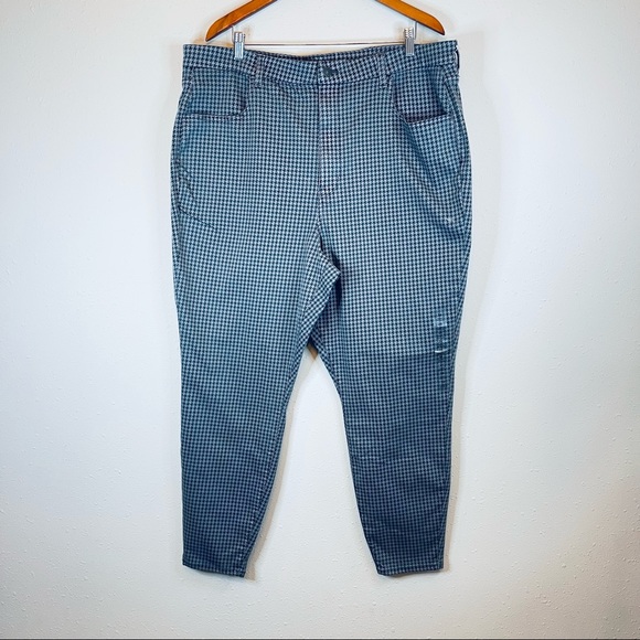 American Eagle Houndstooth Curvy Super Hi Rise Plus Size Jegging/Sz:24/NEW - Picture 2 of 10